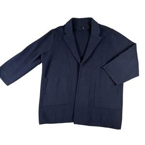 Quince Sweater Womens XL Open Front Blazer Cardigan Jacket Organic Cotton